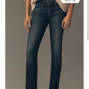 MOTHER Dark Blue Straight Leg Jeans